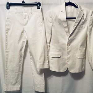 Tommy Hilfiger off white cream color, Slim fit, Boys suit, size 12.